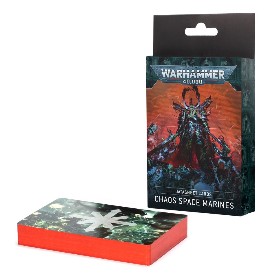 Warhammer 40k DATASHEET CARDS: CHAOS SPACE MARINES